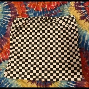Dolls Kill Riot Queen Checkered Tube Top